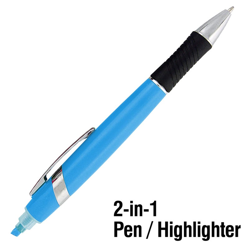 SyPen مجموعة أقلام تمييز SyPen مع قلم حبر جاف، تأتي بمجموعة من الألوان الزاهية، 10 قطع - Image 3